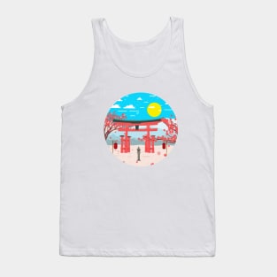 Japanese Sakura Flowers Tank Top